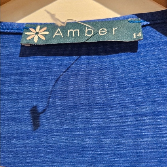 Blue Ruched Women's Top - Picture 2 of 2